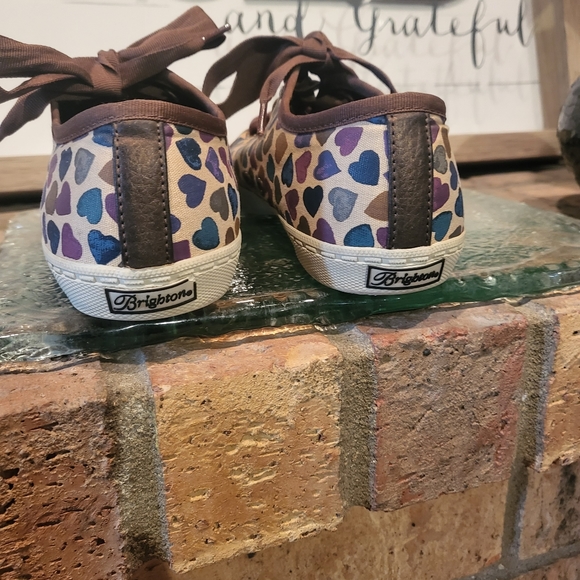 Brighton 'Lovely' Multi Heart Canvas Shoes - Picture 5 of 16